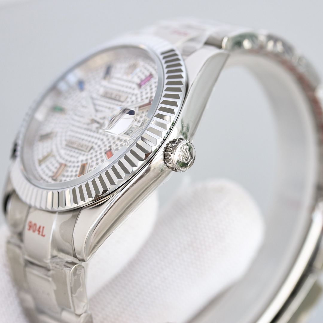 ロレックス腕時計スーパーコピー人気物ビジネスカレンダーメンズファッションシルバー_2