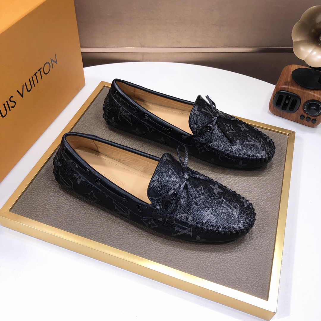 人気通販ルイヴィトンの靴のサイズコピー 新型 爽やか 柔軟性高い 履き心地 2色 ブラック_5