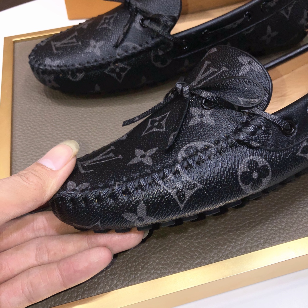 人気通販ルイヴィトンの靴のサイズコピー 新型 爽やか 柔軟性高い 履き心地 2色 ブラック_6