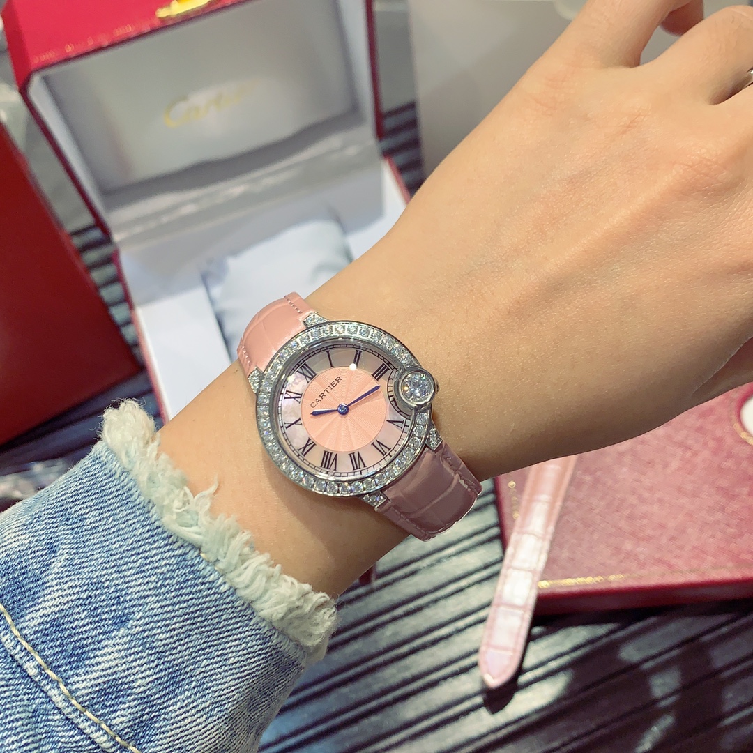 カルティエ腕時計スーパーコピー人気物ビジネスファッションプレゼントローズピンク_5