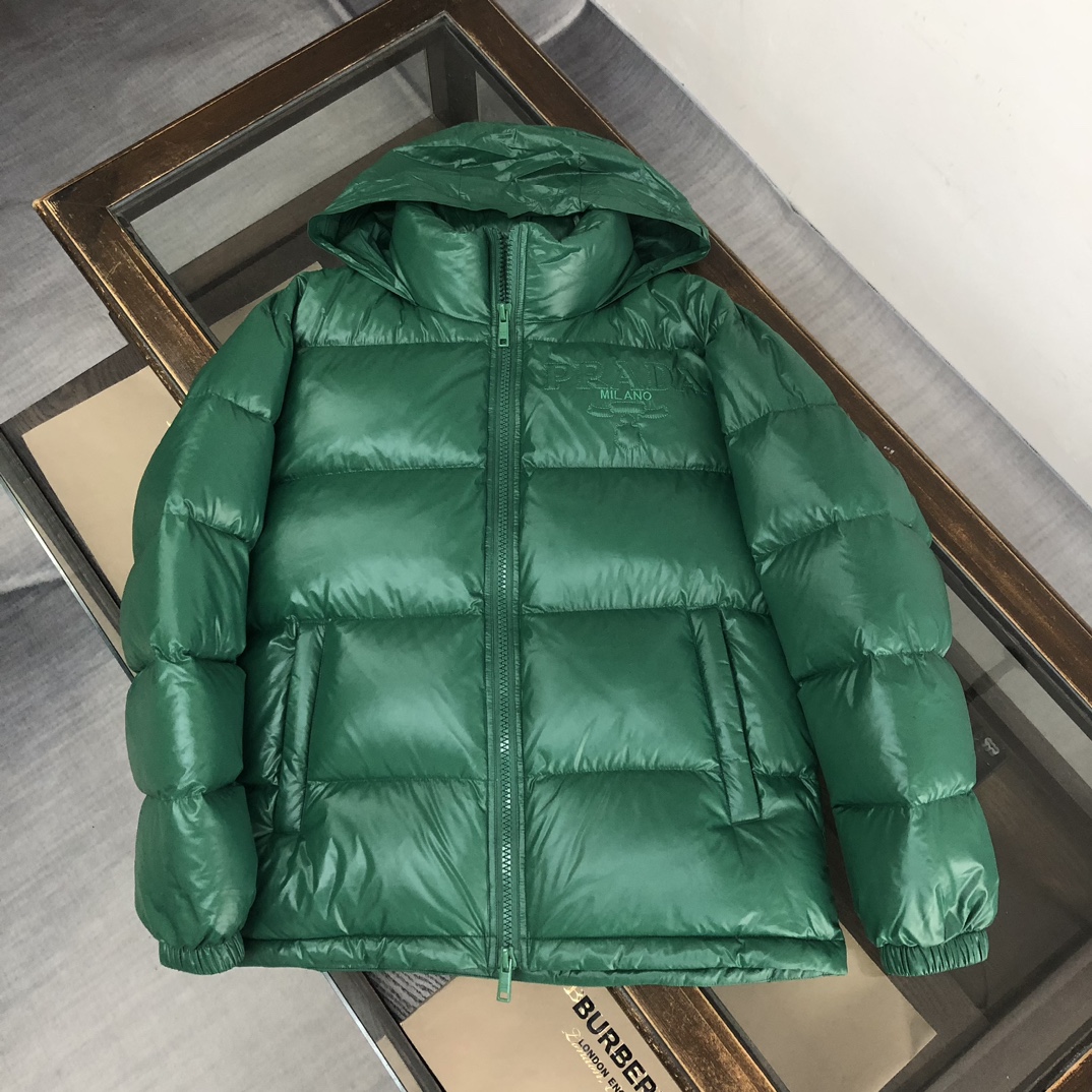 新作入荷人気プラダダウンｎ級品 防寒 ダウンジャケット  大きいサイズ 人気  4色　グリーン_1