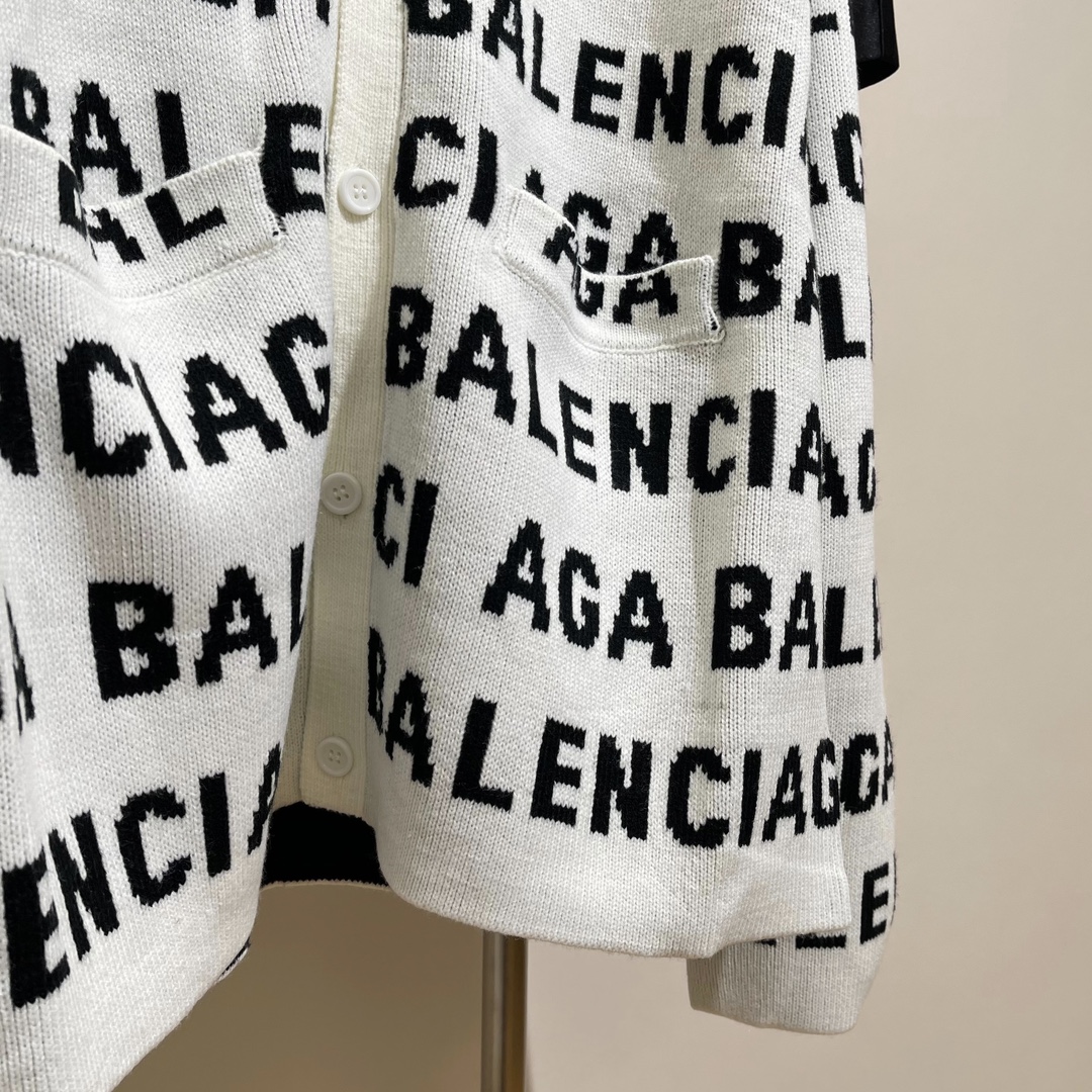 バレンシアガに似たブランド偽物 セーター ｖ形 ゆったり リラックス感_4