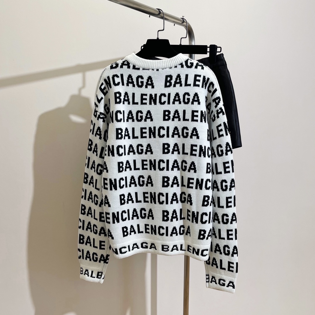バレンシアガに似たブランドコピー セーター ゆったり リラックス感 両面プリント_9