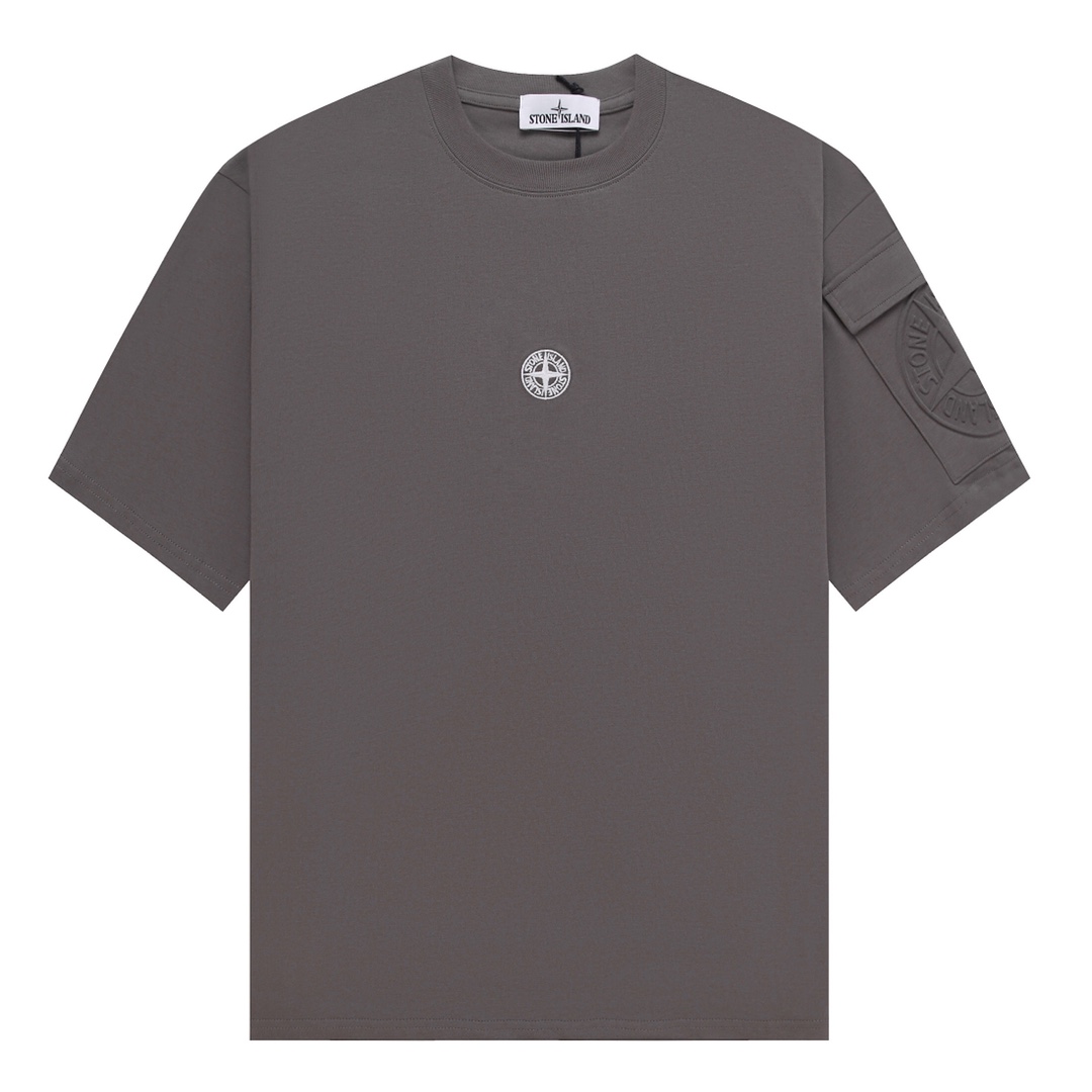 最安値‼大人気STONEISLANDストーンアイランドｔシャツｎ級品 半袖Tシャツ 2色 グレイ_1