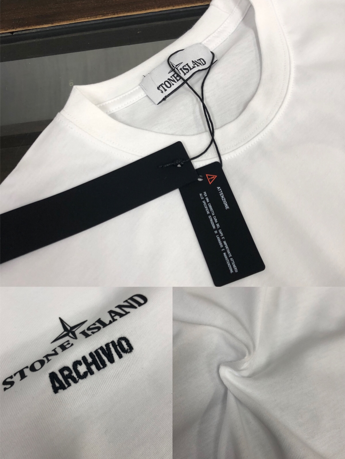 激安大特価最新作のストーンアイランド ティーシャツ激安通販 半袖Ｔシャツ 100％綿  ホワイト_3