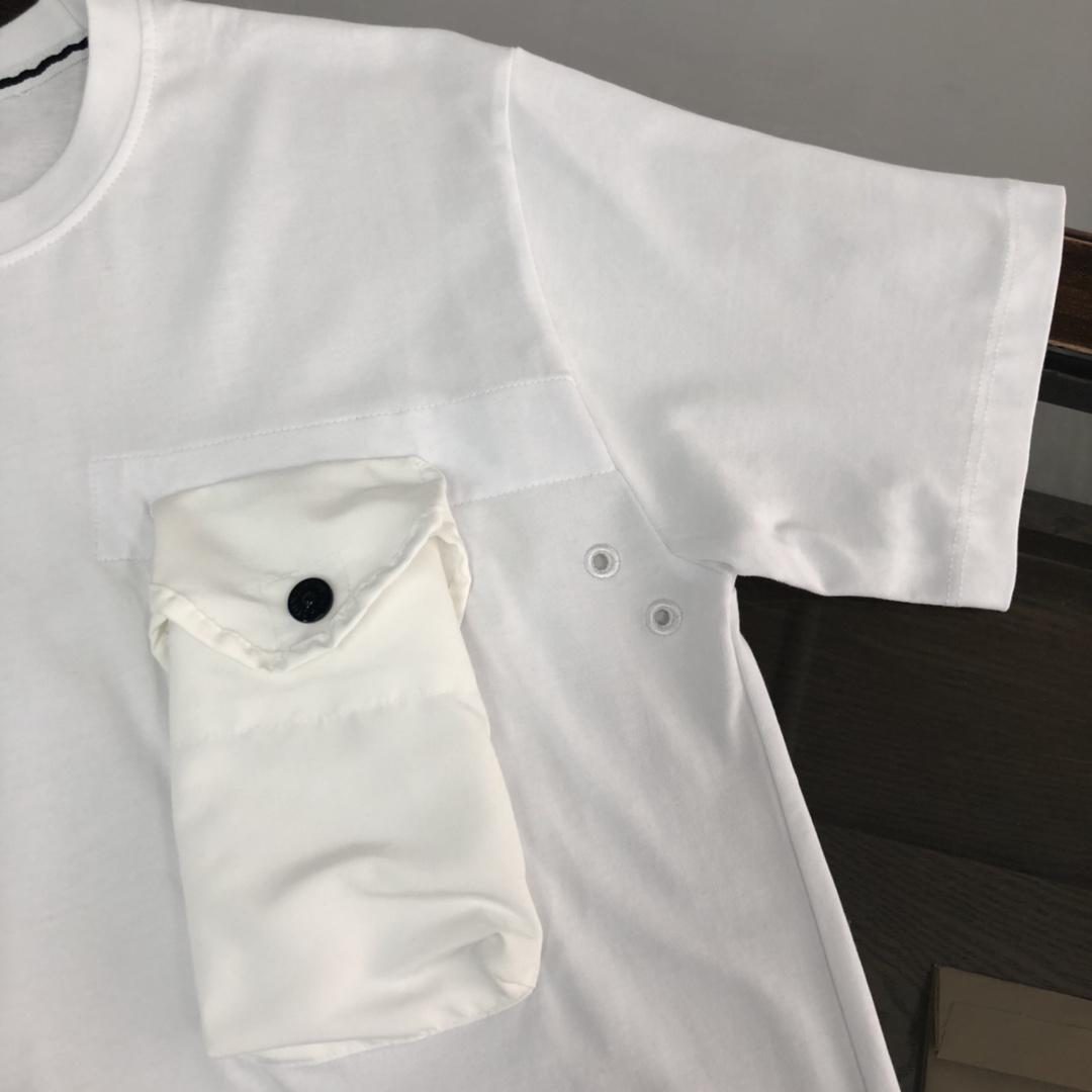 驚きの破格値2023 新着ストーンアイランドコピー tシャツ シンプル感  半袖 100％綿 ホワイト_3