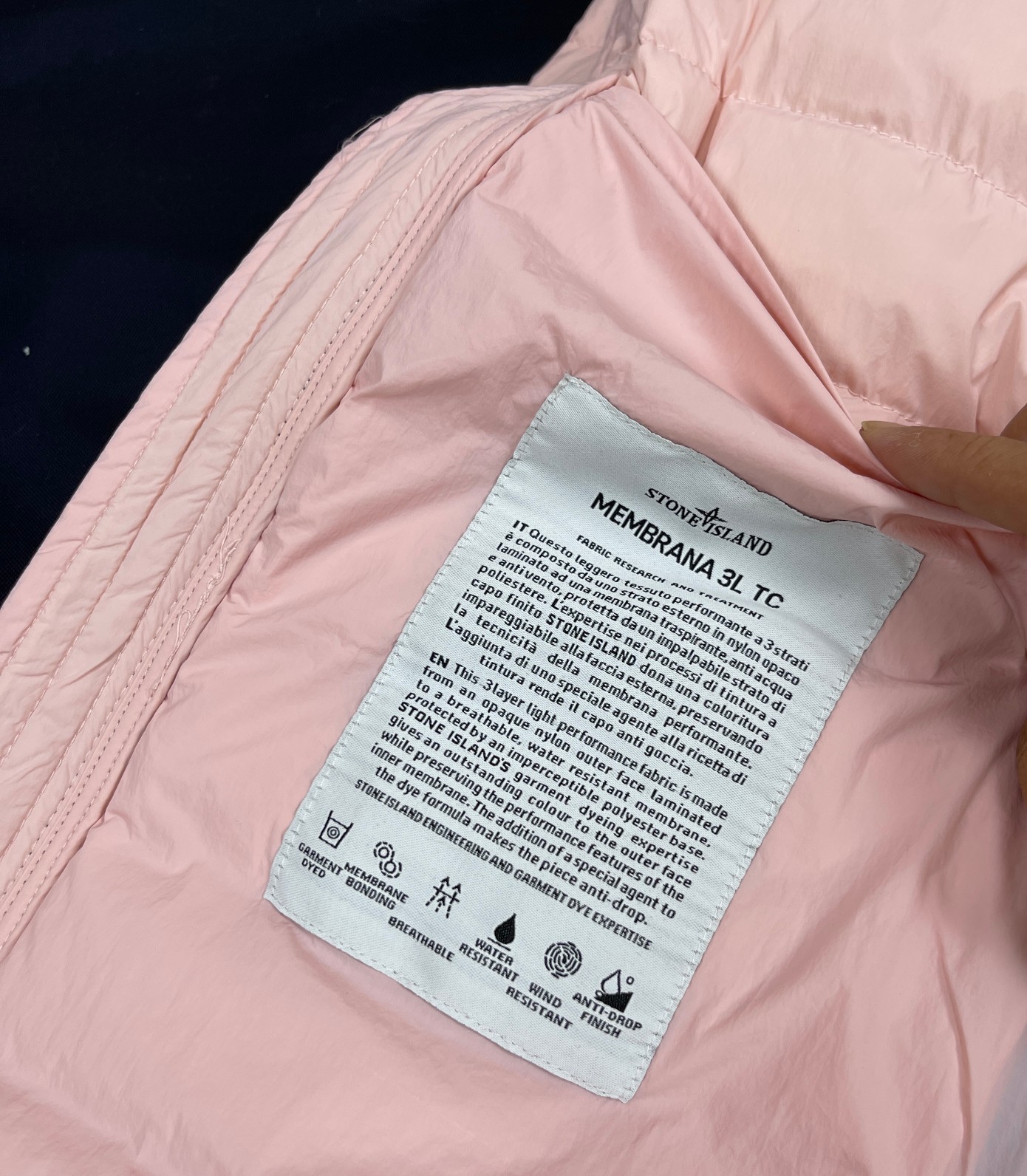 ストーンアイランドダウンジャケット偽物 軽くて暖かく快適で上品 23年最新　4色 ピンク_6