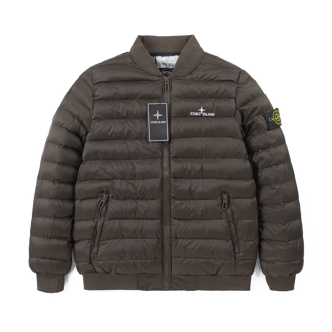 【秋冬FASHION】偽物ストーンアイランド ダウン 種類 ファション 防寒性 2023最高品質 3色 グレイ_1
