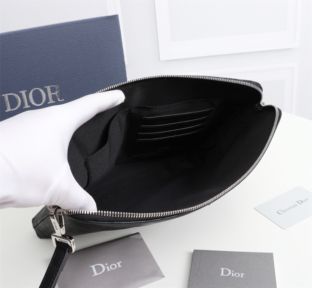 dior 3万以内n級品 メンズバッグ  内蔵センサーチップ ブラックレザー ブラック_8