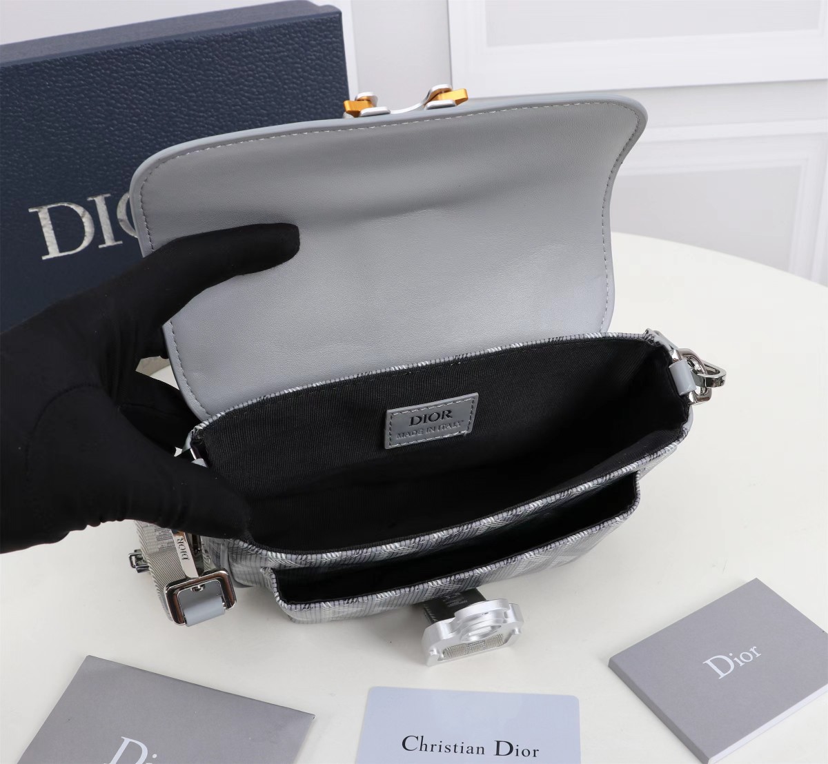 dior 3万円以内激安通販 メンズバッグ  内蔵センサーチップ ブラックレザー ブラック_9