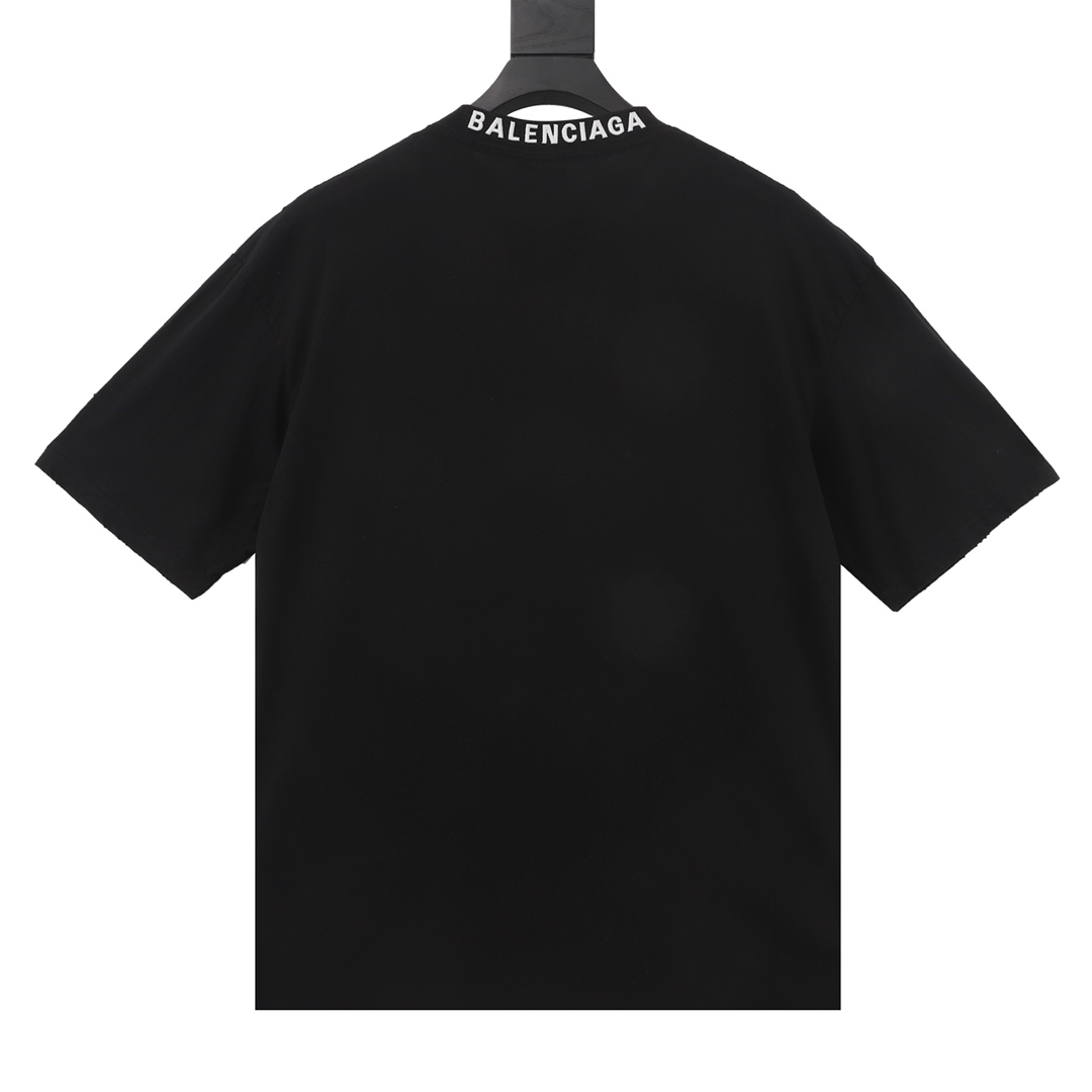 2023 定番人気バレンシアガtシャツ偽物 数量限定新品 ブラック_2