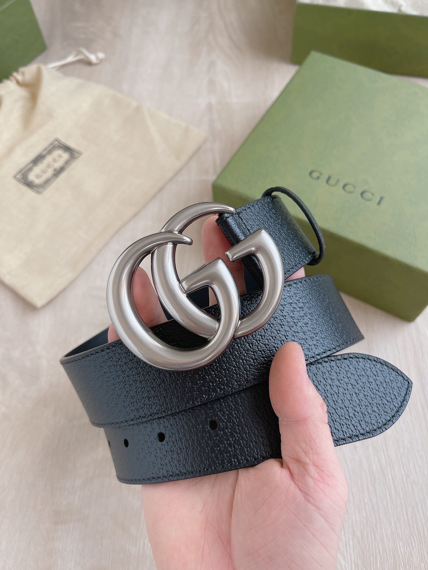 グッチベルト サイズ調整n級品   GUCCI 幅3.8cm 手触り_2