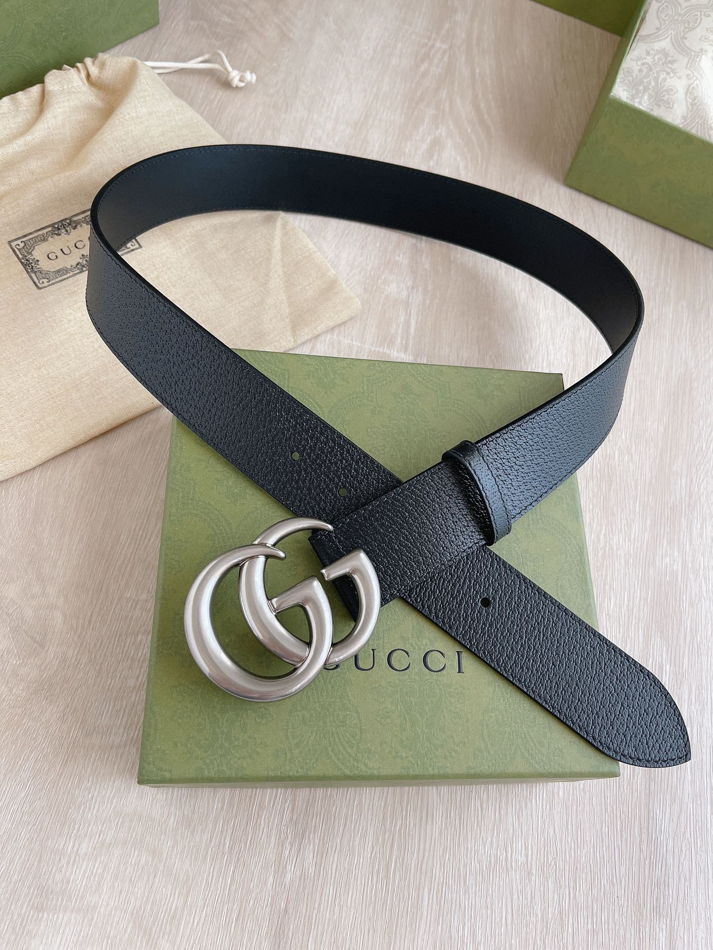 グッチベルト サイズ調整n級品   GUCCI 幅3.8cm 手触り_3