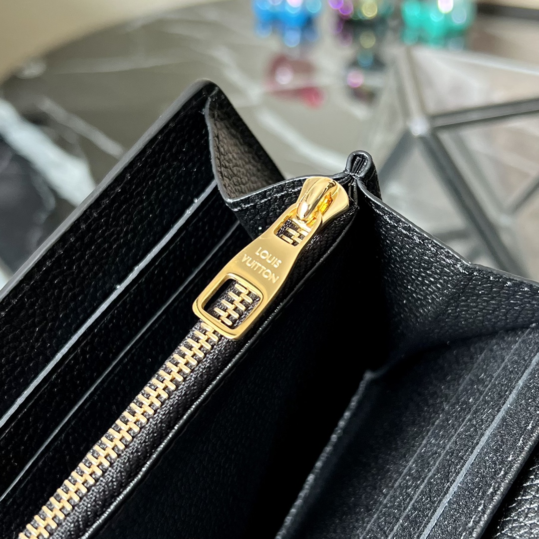 ルイヴィトン ワッペン バッグｎ級品 封筒型財布 柔らかい 薄い ブラック_6