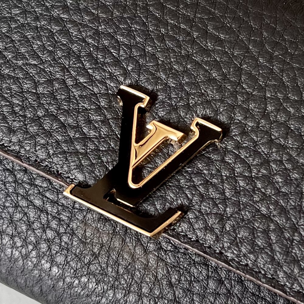 ヴィトン 3連 バッグ激安通販 封筒型財布 柔らかい 薄い 外ブラック 内ピンク_7