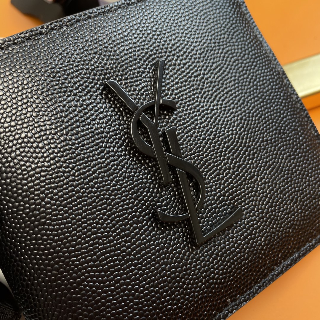 YSLイヴサンローラン ミニバッグ激安通販 単一仕切りの財布 バッグ ブラックロゴ 2023年ysl最新商品 ブラック_5