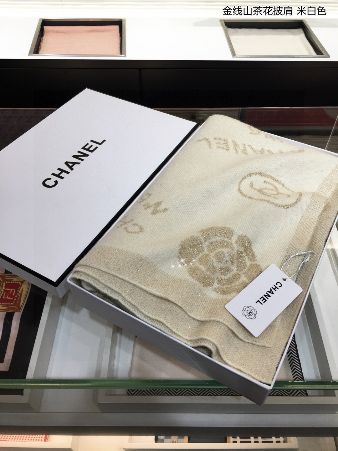 CHANEL2023新品 シャネルのスカーフn級品 暖かい 大判 通勤 花プリント レディース 冷え対策 _8