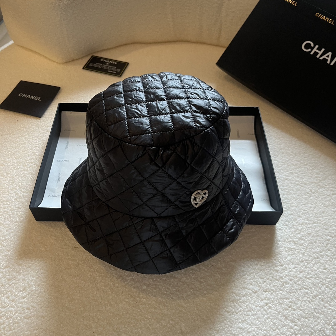 シャネルn級品スーパーコピーニット帽コットンブラック高級カッコイイファッション_1