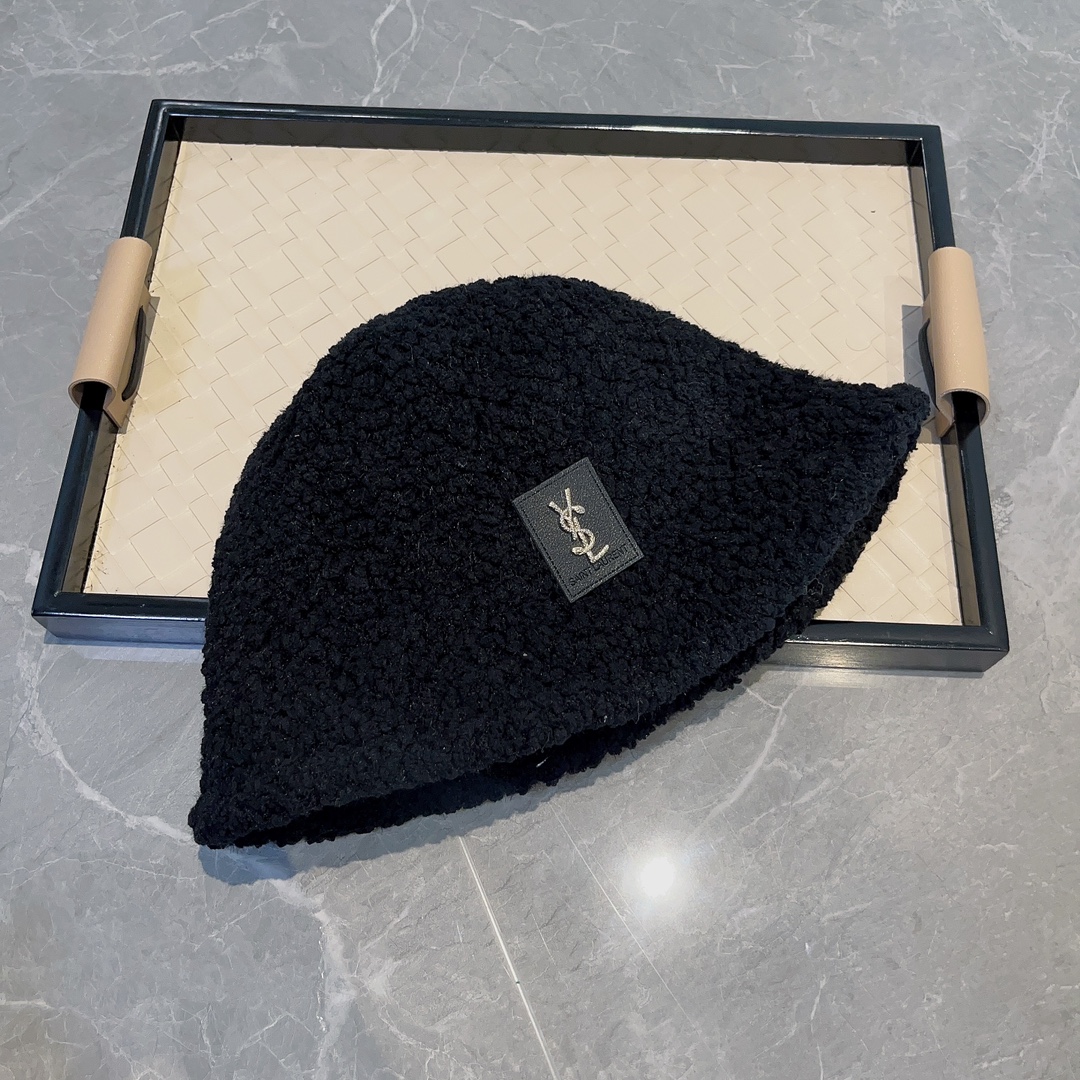サンローラン定番人気物コピーニット帽コットンブラック高級ファッション可愛い_5