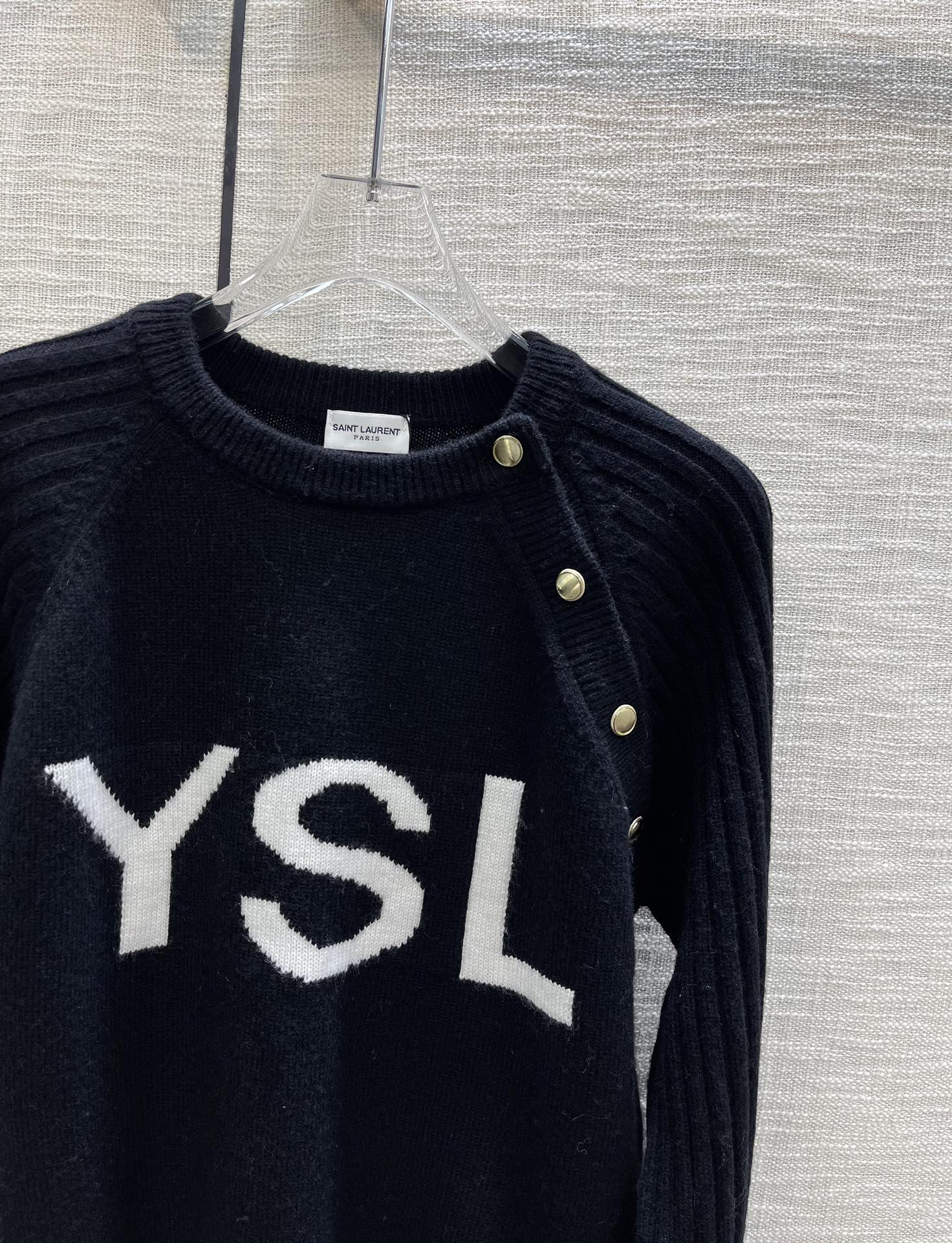 YSL イヴサンローラントトップス偽物 シャツ 秋冬トップス 温かい シンプル コットン 3色 ブラック_4