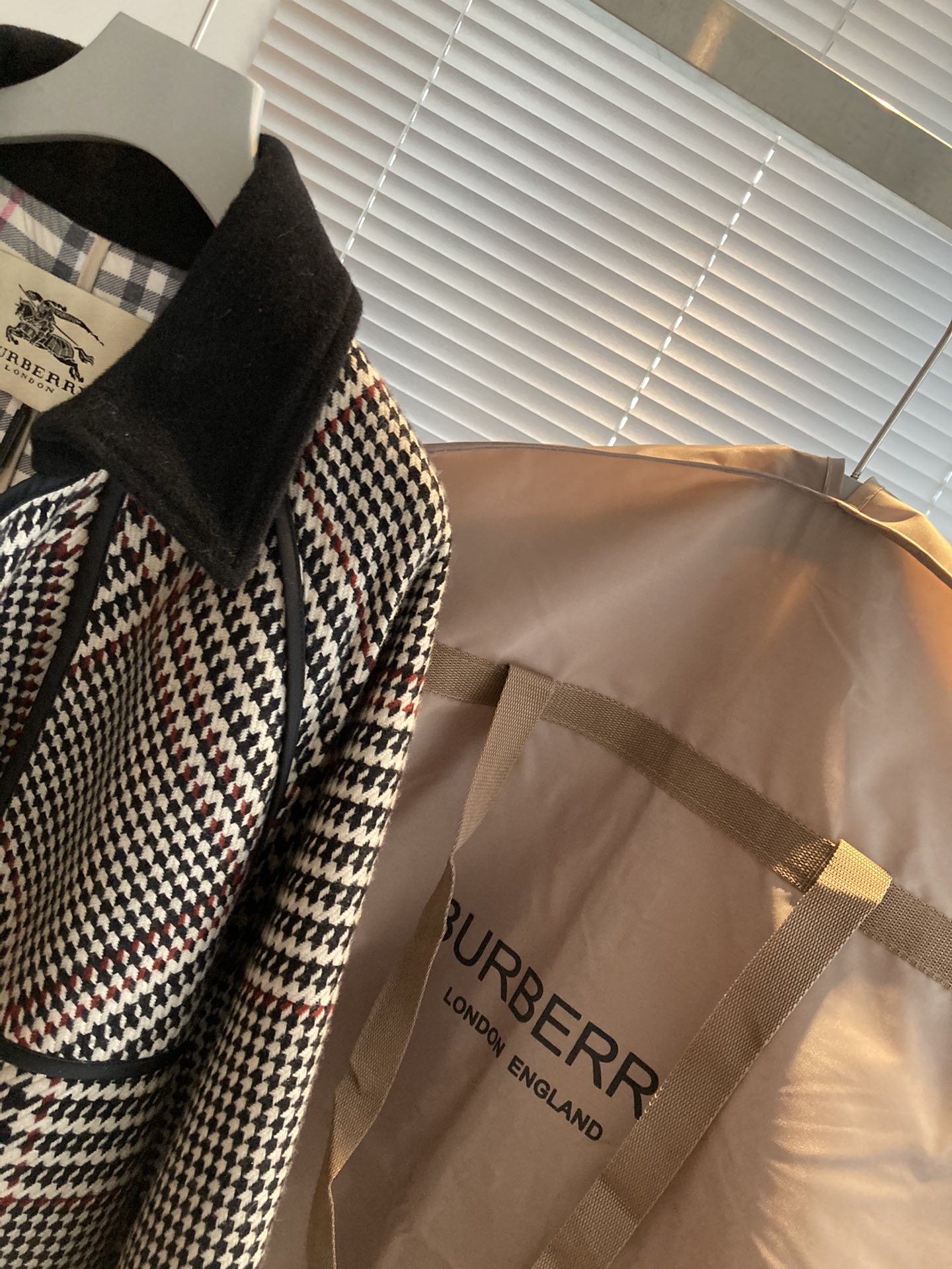 BURBERRYバーバリー コート ネイビー偽物 秋冬 暖かい チェック柄 柔らかい 通勤アウター ロング _5