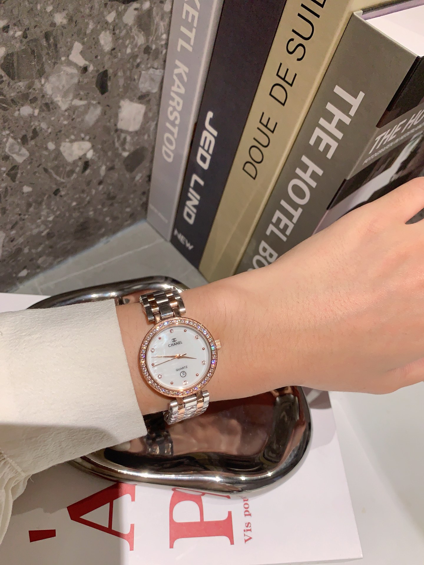CHANELブランド腕時計激安通販 優雅 レディース専用 薄いワッチ ２色可選 シルバー ゴールド_9