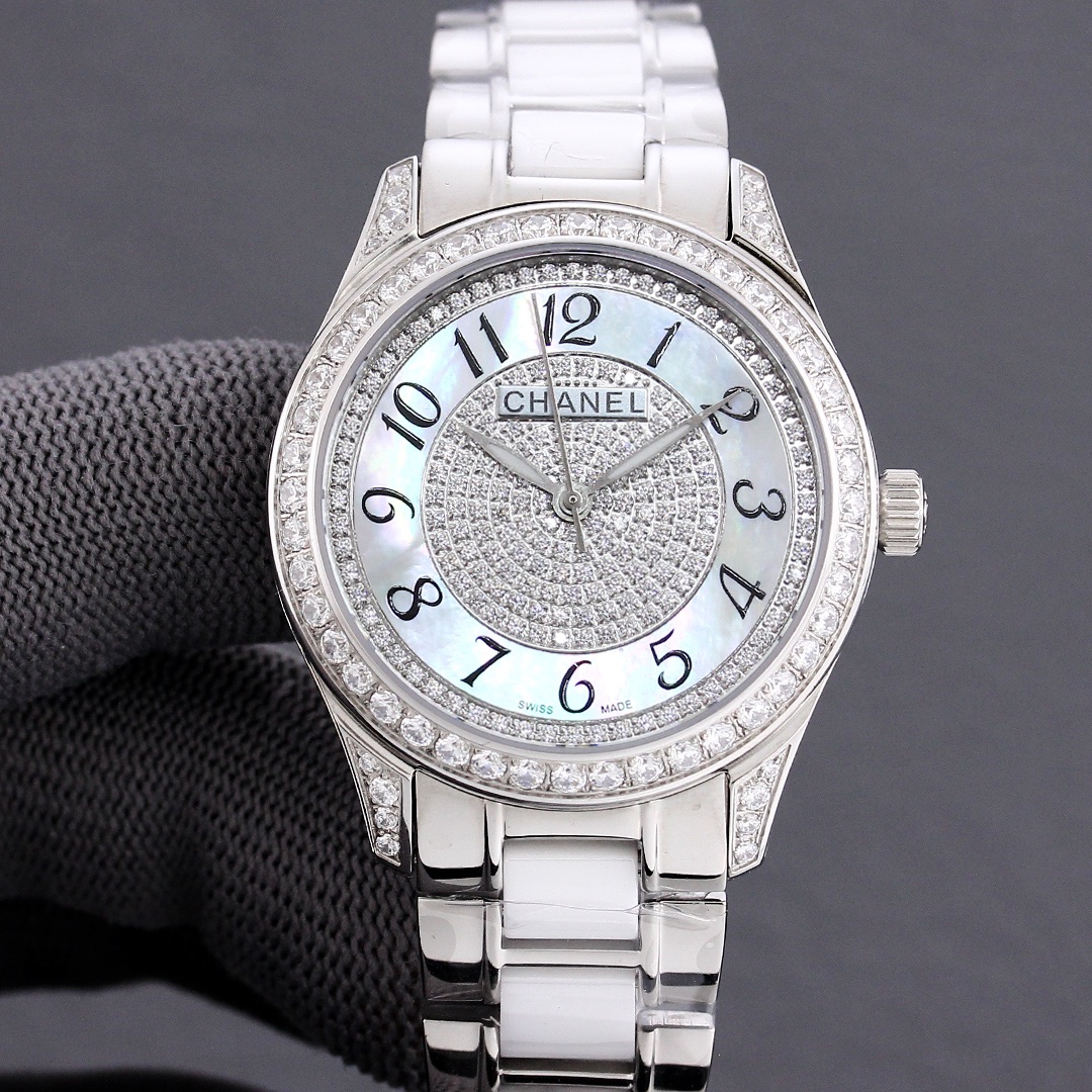 CHANELコピー腕時計 優雅 レディース専用 薄いワッチ プレゼント 新商品 2色 シルバー_2