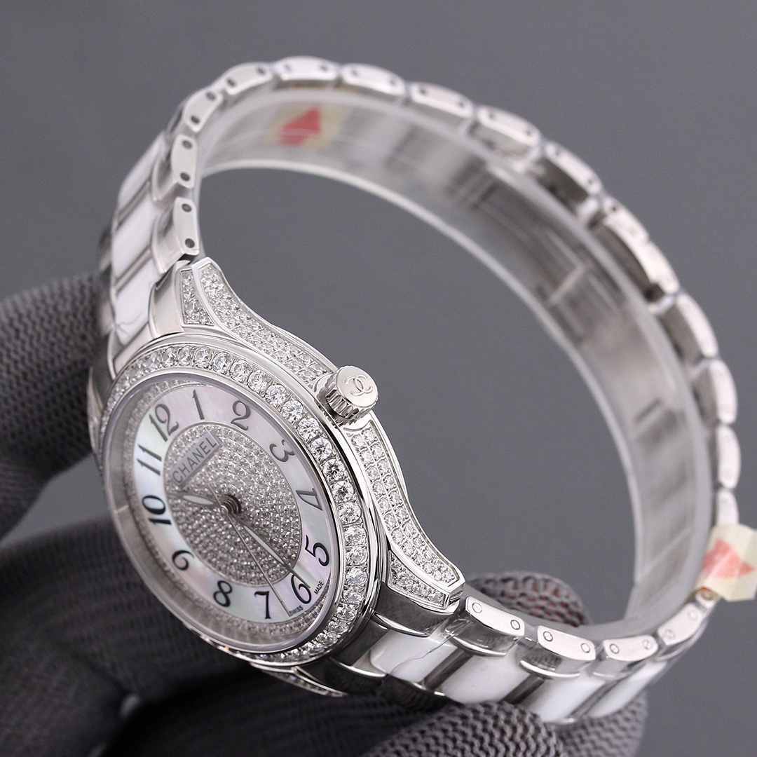 CHANELコピー腕時計 優雅 レディース専用 薄いワッチ プレゼント 新商品 2色 シルバー_5