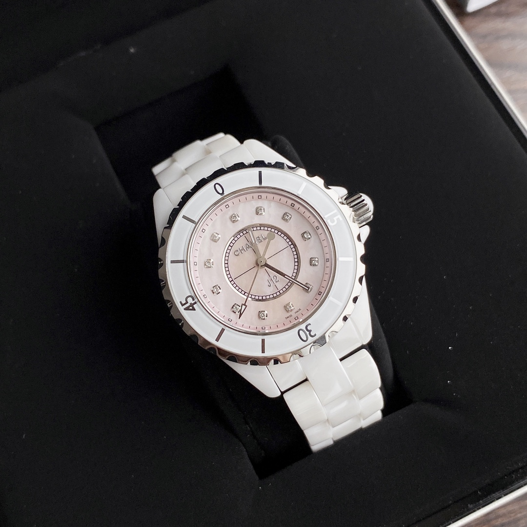 CHANEL時計スーパーコピー72 優雅 レディース専用 薄いワッチ プレゼント 新商品 ダイヤモンド ピンク_1