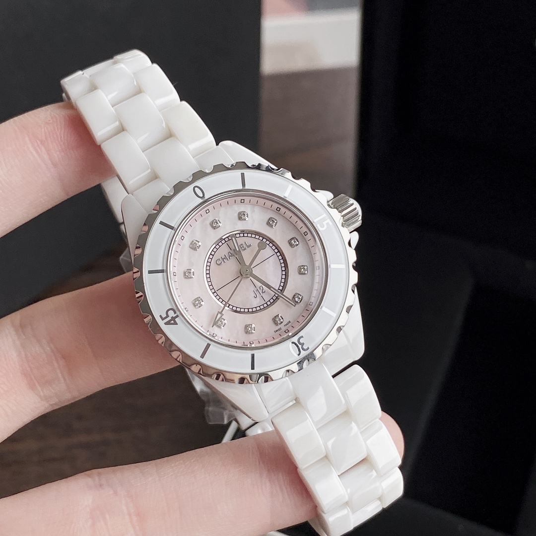CHANEL時計スーパーコピー72 優雅 レディース専用 薄いワッチ プレゼント 新商品 ダイヤモンド ピンク_2