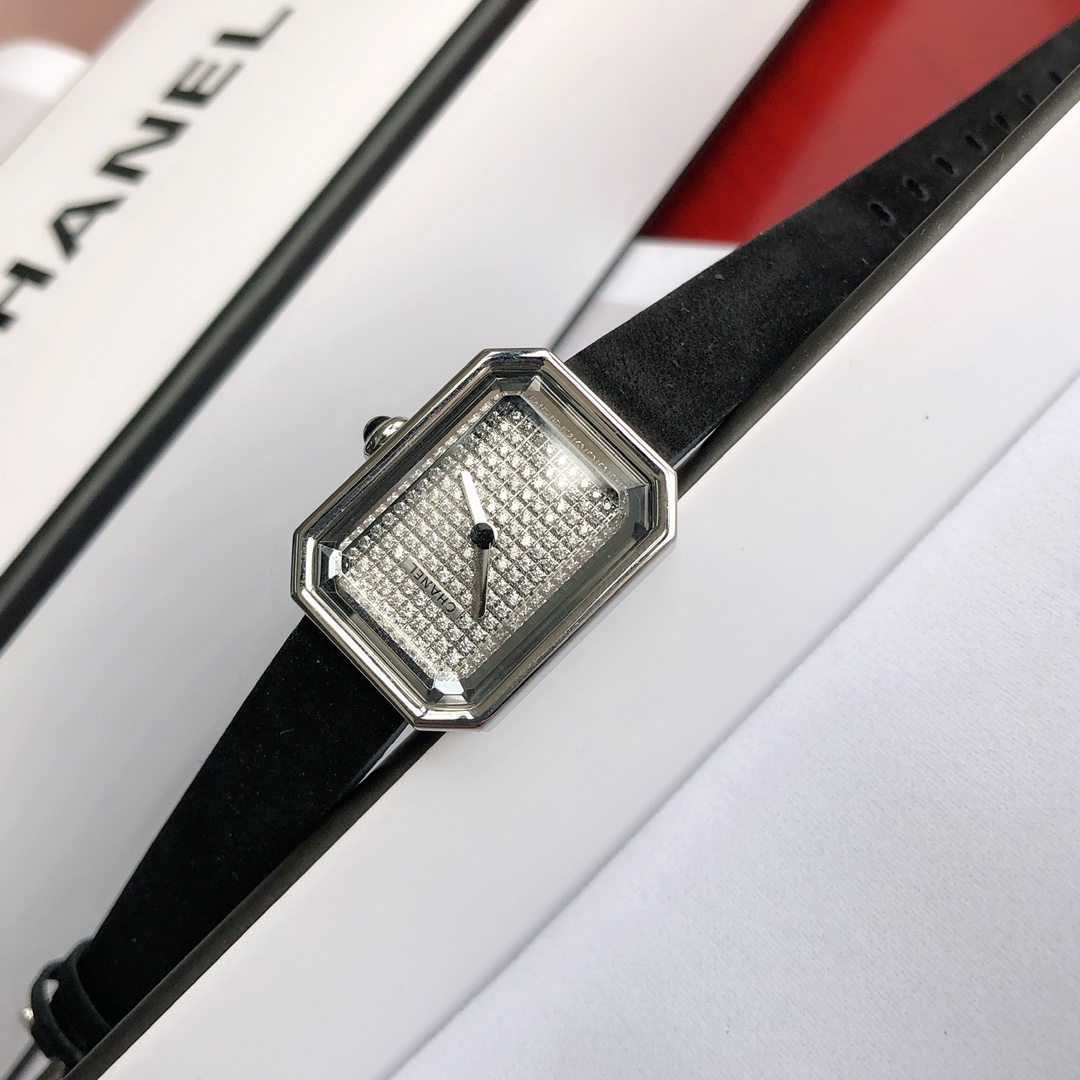 CHANELシャネル腕時計レディーススーパーコピー 優雅 レディース専用 薄いワッチ プレゼント レザー 角形 ブラック_3