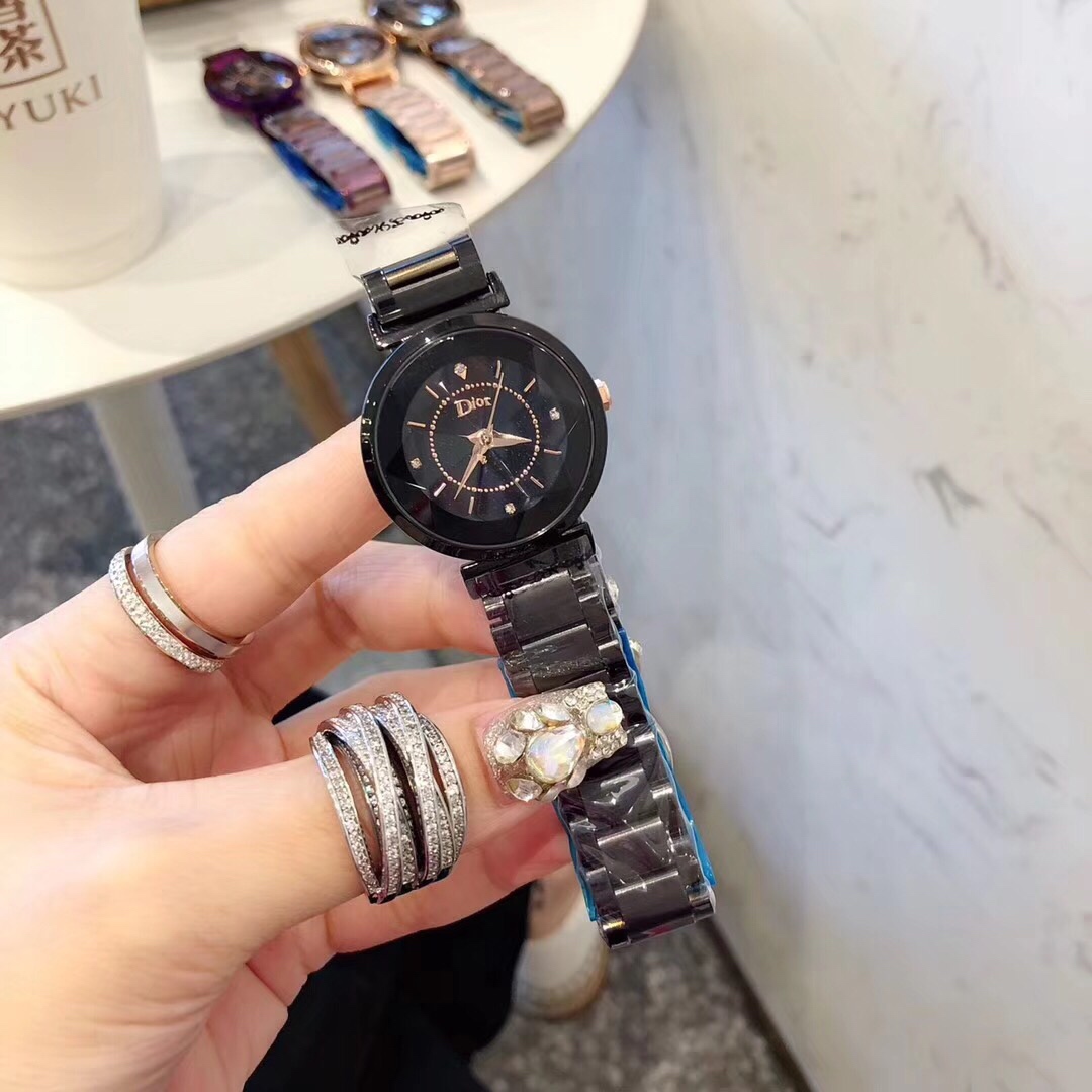 ディオール日本コピー 腕時計 魅力アップ 高級感 薄いワッチ プレゼント ステンレス 2色 ブラック_2