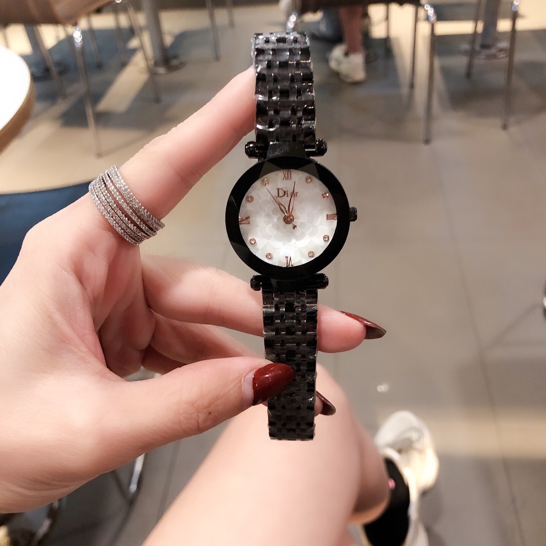 DIOR高級腕時計はいくらから偽物 時計 大人魅力アップ 薄いワッチ プレゼント ステンレス ブラック_1