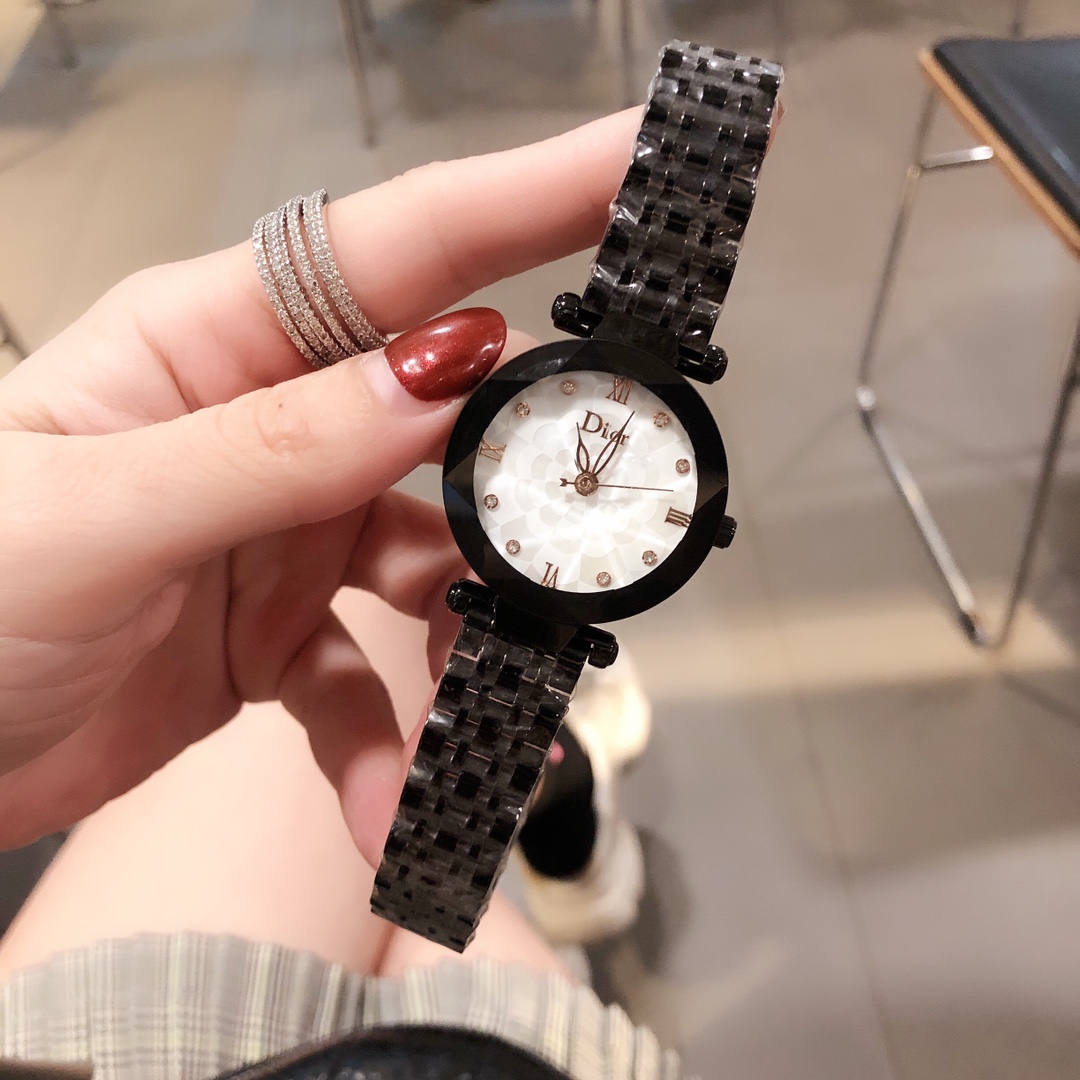 DIOR高級腕時計はいくらから偽物 時計 大人魅力アップ 薄いワッチ プレゼント ステンレス ブラック_6