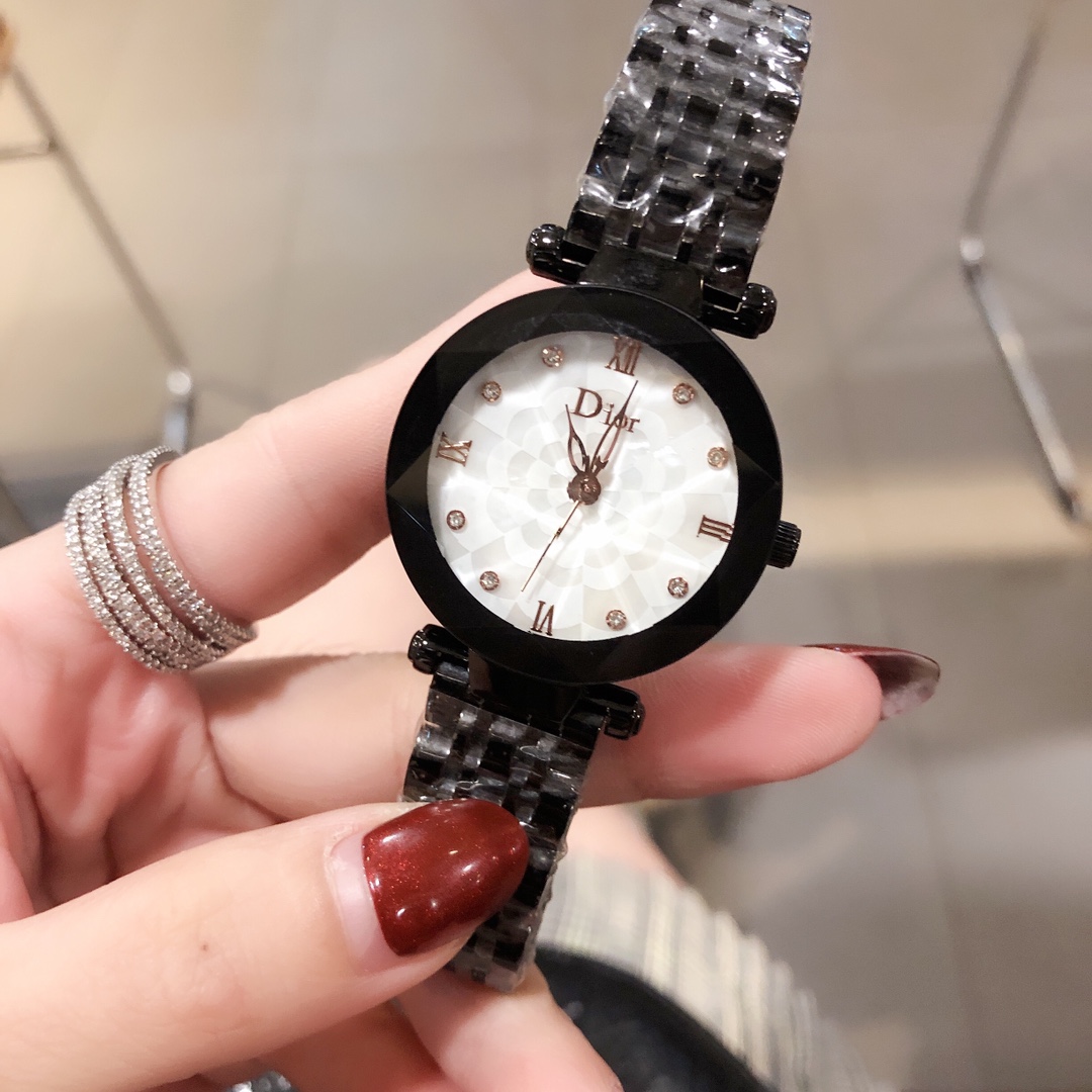 DIOR高級腕時計はいくらから偽物 時計 大人魅力アップ 薄いワッチ プレゼント ステンレス ブラック_7