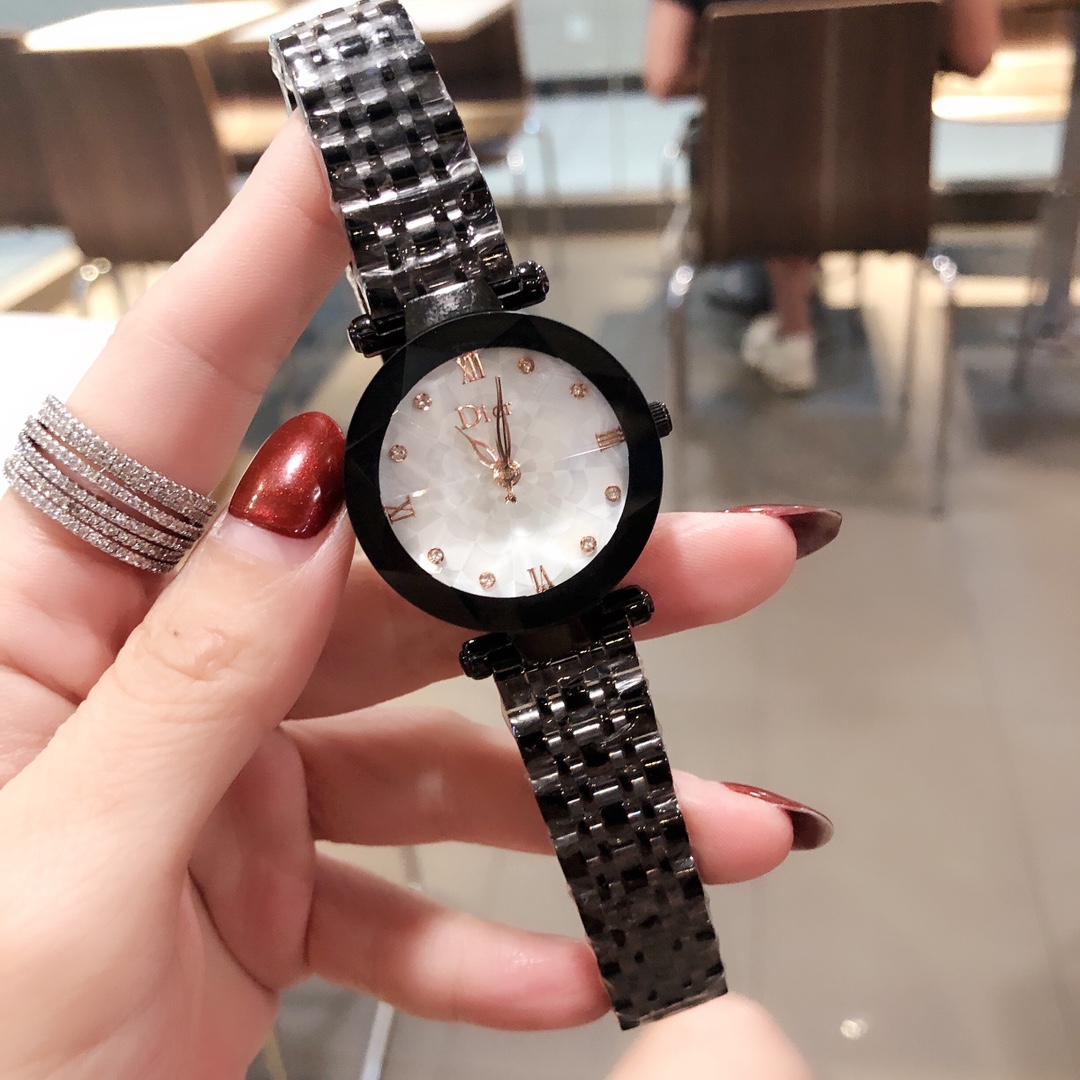 DIOR高級腕時計はいくらから偽物 時計 大人魅力アップ 薄いワッチ プレゼント ステンレス ブラック_8