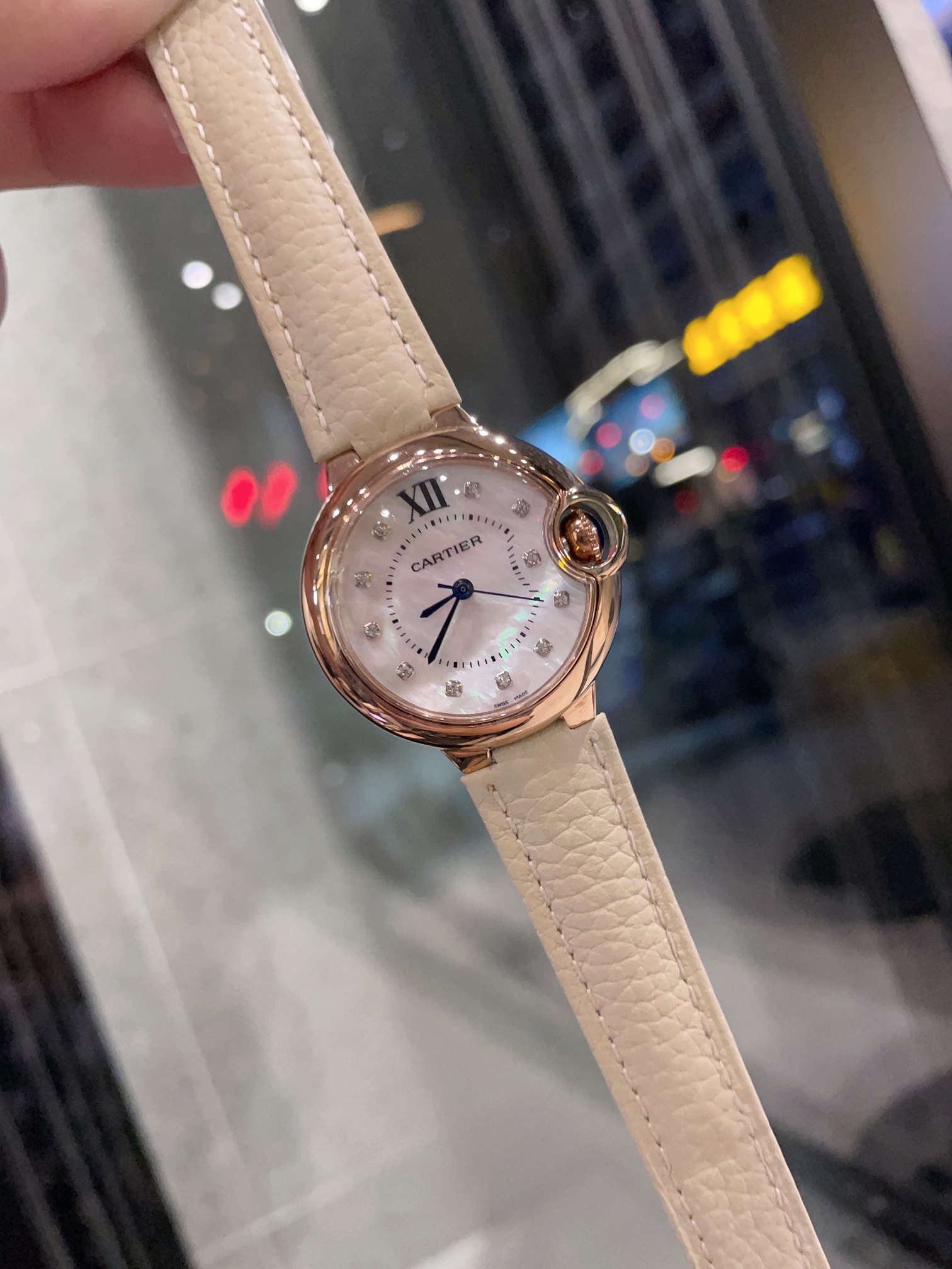 CARTIERカルティエ 腕時計 ムーブメントスーパーコピー フランス 薄い レ 腕時計 スチールバンド レザー ホワイト_1