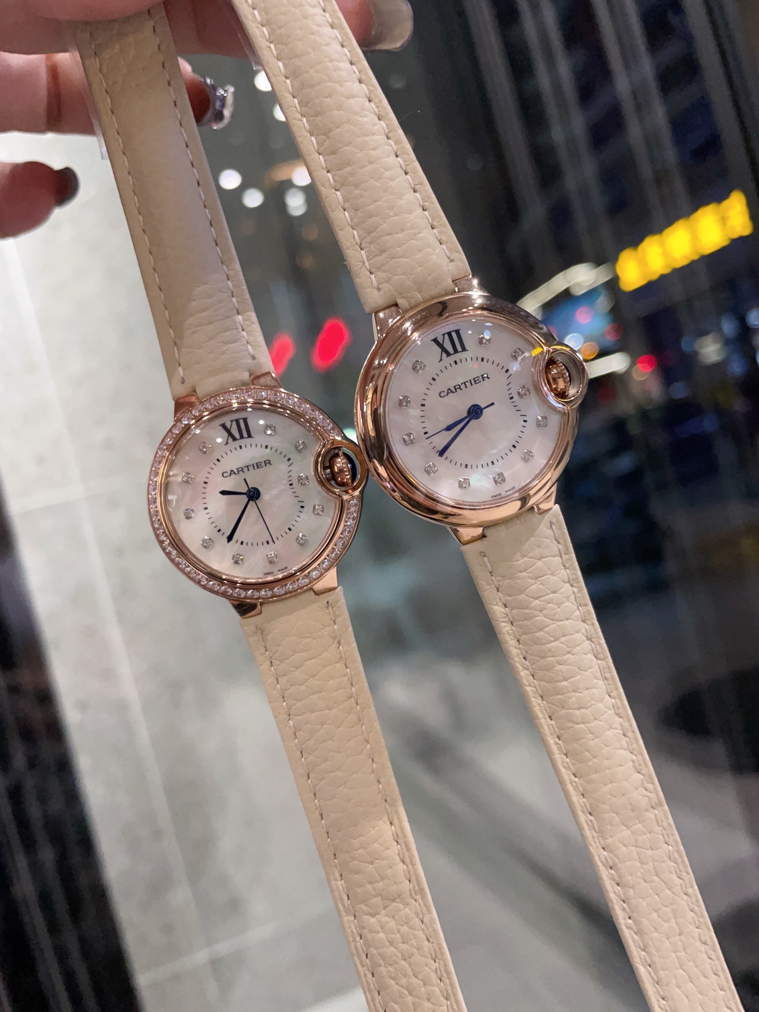 CARTIERカルティエ 腕時計 ムーブメントスーパーコピー フランス 薄い レ 腕時計 スチールバンド レザー ホワイト_4