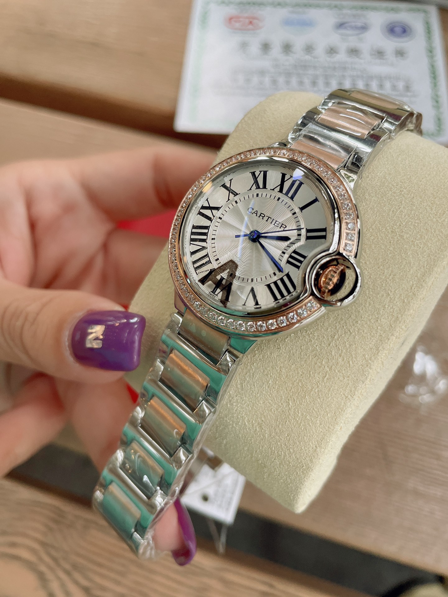 「ダイヤモンドなし」CARTIERカルティエ 時計 中身コピー フランス 薄い腕時計 軽量 レディース 最新商品 _5