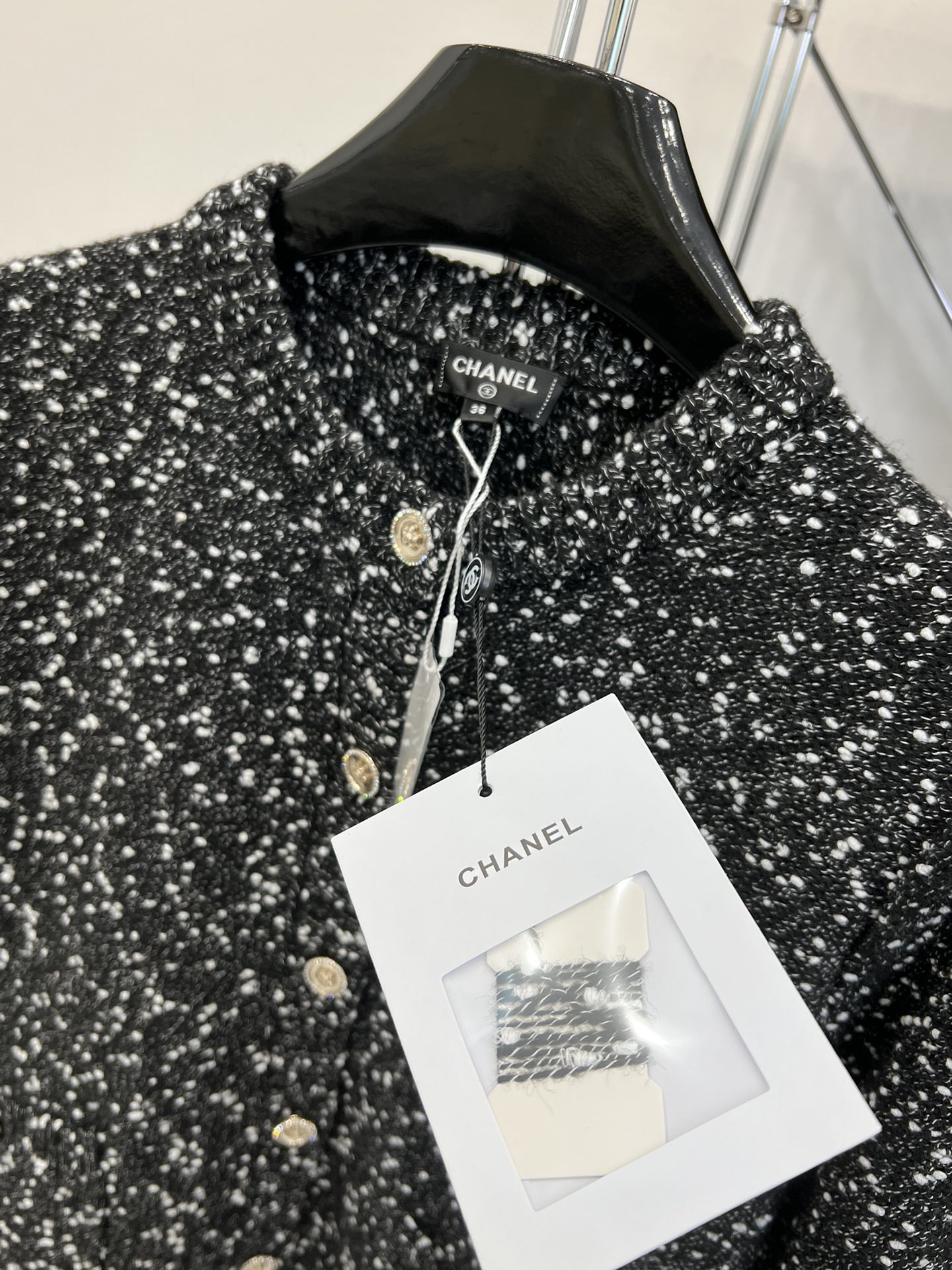 chanel シャネルレザージャケット偽物 アウター 秋冬新品 柔らかい 少女感アップ ブラック  _4