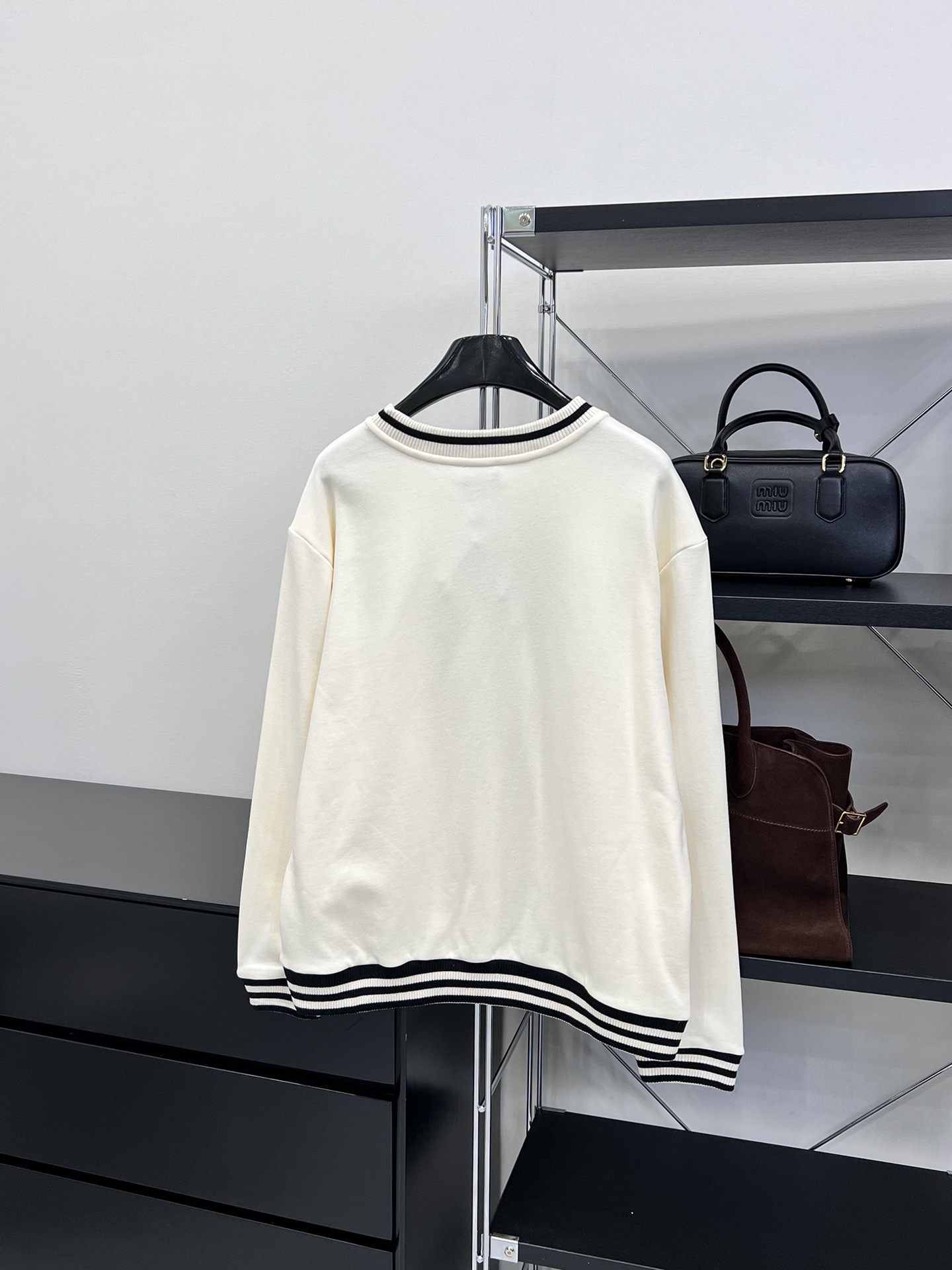 chanel シャネル似てるマーク激安通販 セーター シャツ 快適 柔らかい 純綿 長袖 ホワイト  _2