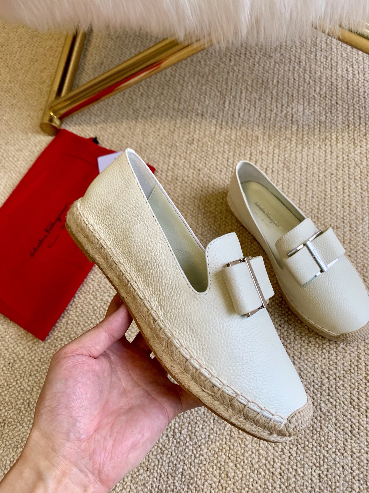 FERRAGAMOローファー サイズ感激安通販 春夏シューズ ファッション 日常 レインブーツ ホワイト_6