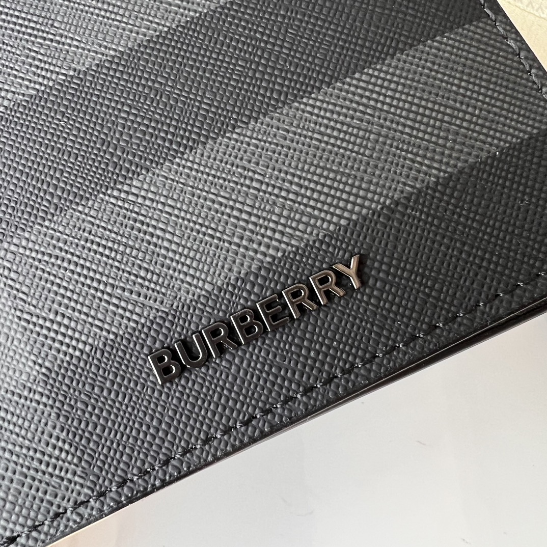 バーバリーBURBERRYスーパーコピー財布レザーブラック高級ファッション_6
