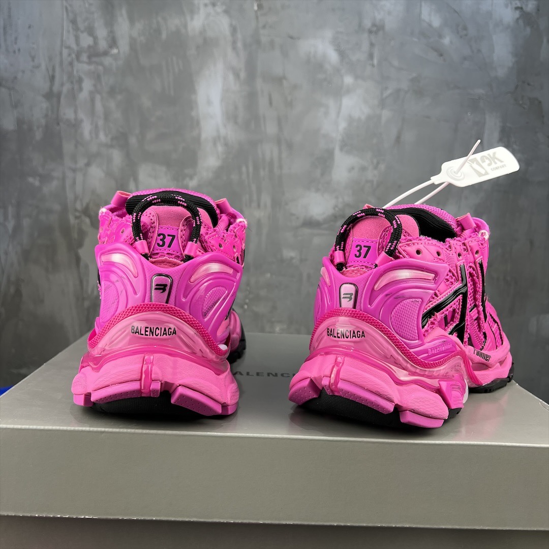バレンシアガ靴のサイズ激安通販 BALENCIAGA スポーツ 防水 軽量 メンズシューズ 高級品 カラフル ピンク_5
