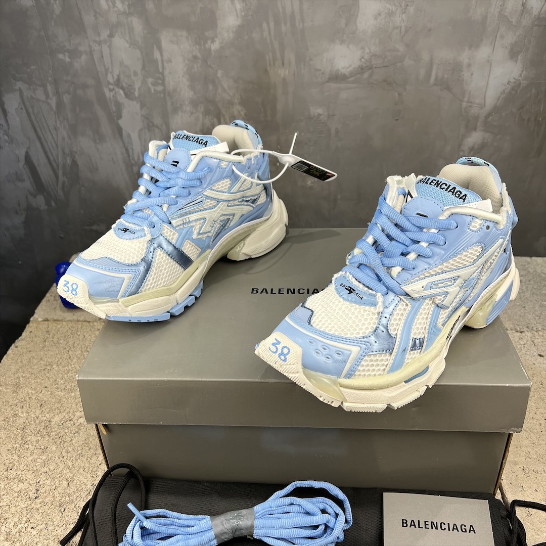 バレンシアガシューズ偽物 2023新品 BALENCIAGA スポーツ 軽量 メンズシューズ 防水 高級品 ブルー_2