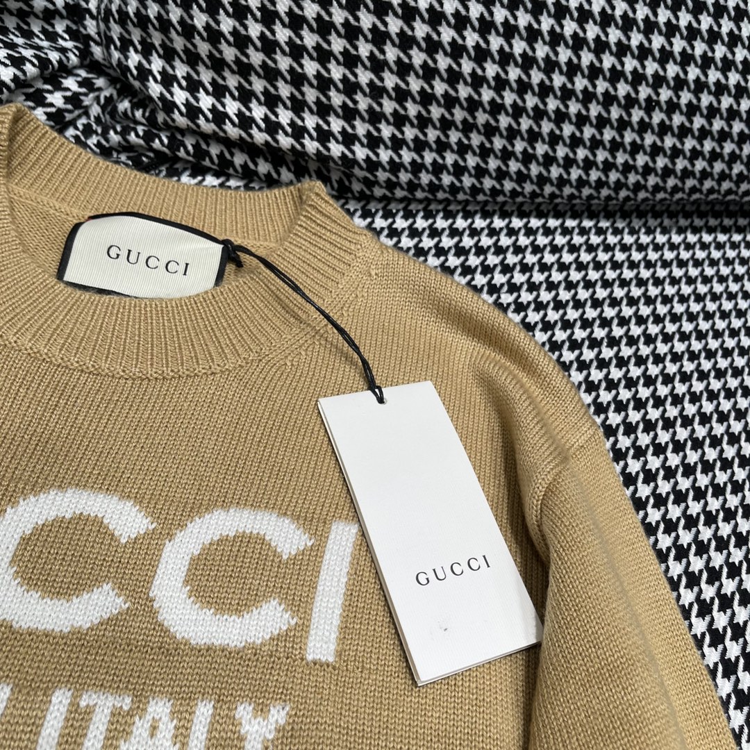 guccitシャツコピースーパーコピー GUCCI新作 柔らかい 純綿 トップス 長袖 夏服 快適 イエロー_7