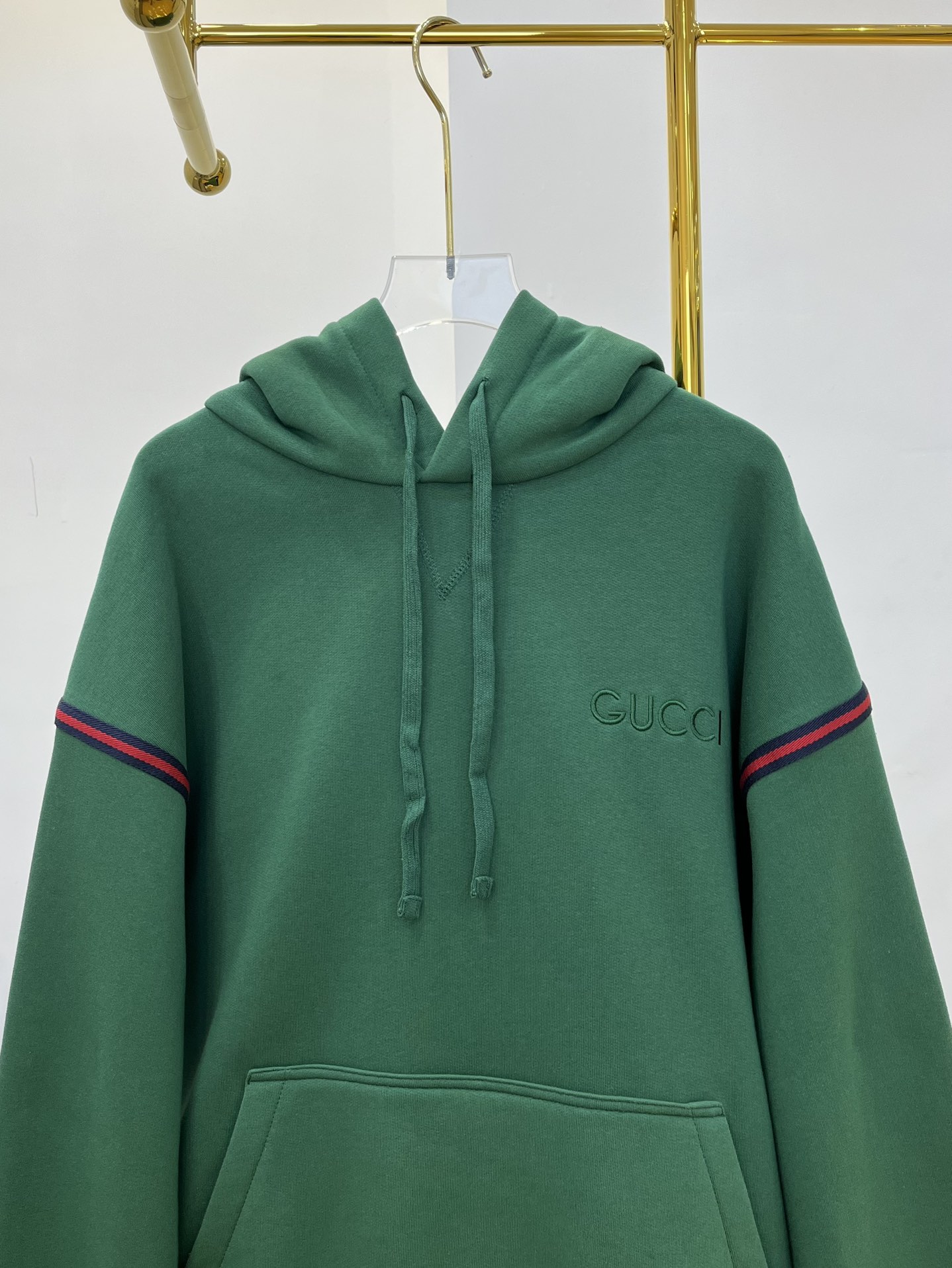 グッチ素材偽物 GUCCI新作 柔らかい 純綿 トップス 長袖 ファッション 快適 秋服 グリーン_4