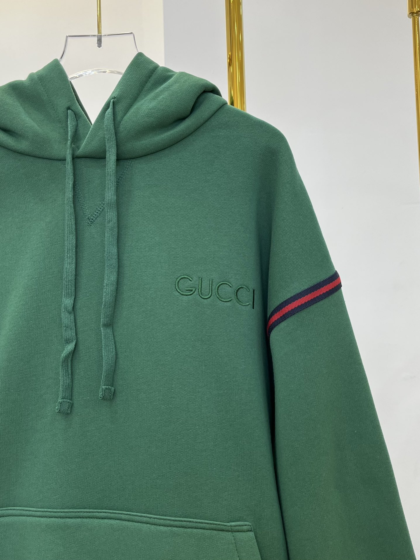 グッチ素材偽物 GUCCI新作 柔らかい 純綿 トップス 長袖 ファッション 快適 秋服 グリーン_6