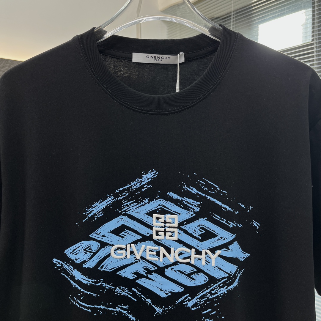 ジバンシィGIVENCHY限定コピー半袖Tシャツコットンブラック柔らかいふわふわ花柄ファッション_5