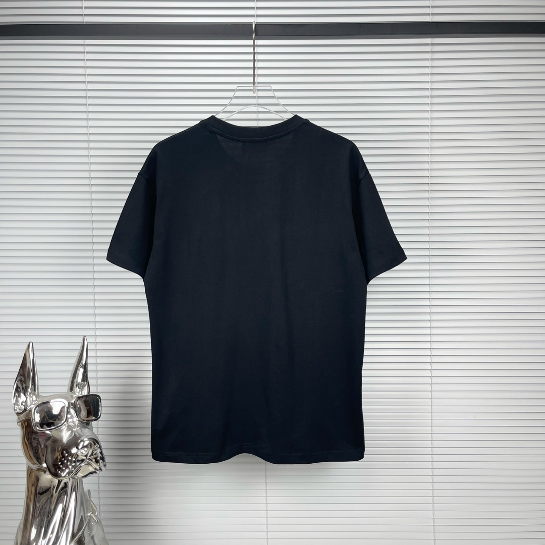 フェンディイメージｎ級品 短袖シャツ  シンプル 柔らかい 快適 通気性いい ブラック_8